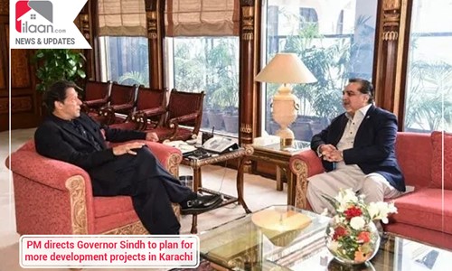 PM directs Governor Sindh to plan for more development projects in Karachi