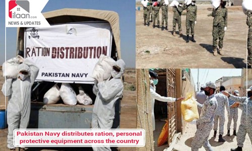Pakistan Navy distributes ration, personal protective equipment across Pakistan