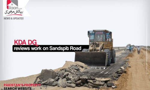 KDA DG reviews work on Sandspit Road 