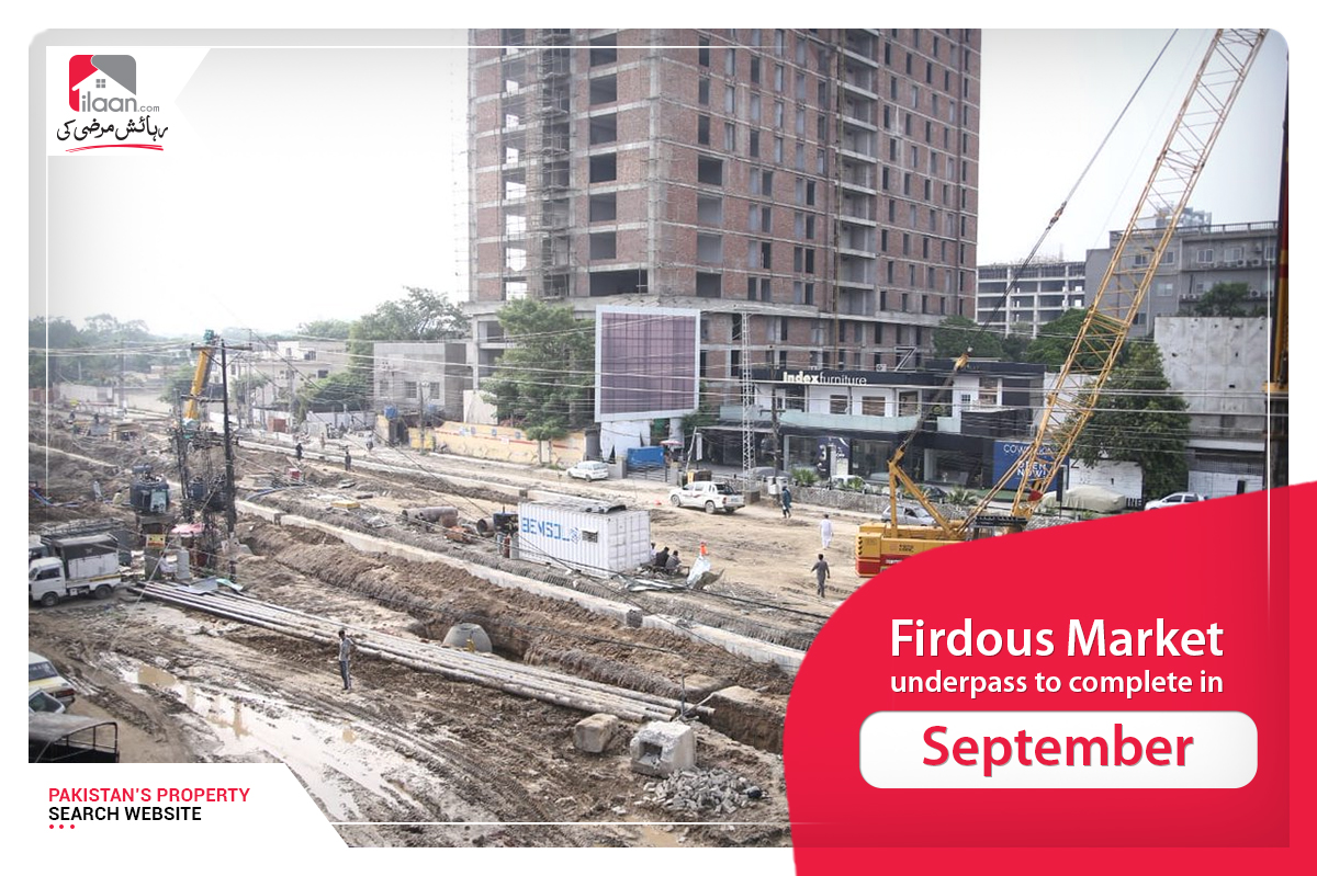 Firdous Market underpass to complete in September