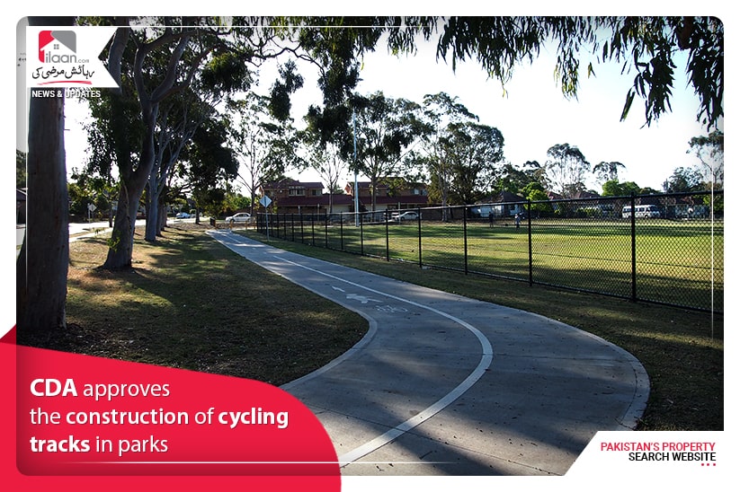 CDA approves the construction of cycling tracks in parks