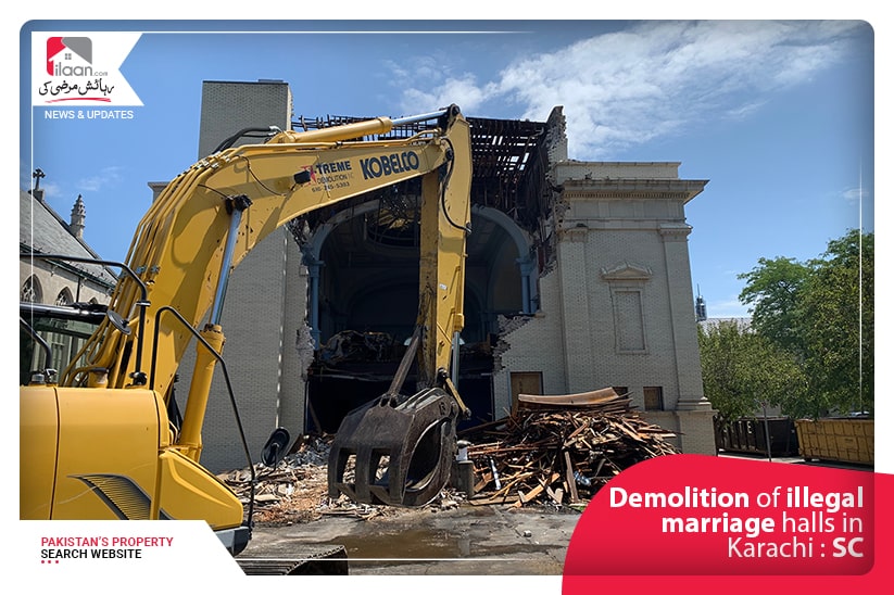 Demolition of illegal marriage halls in Karachi : SC