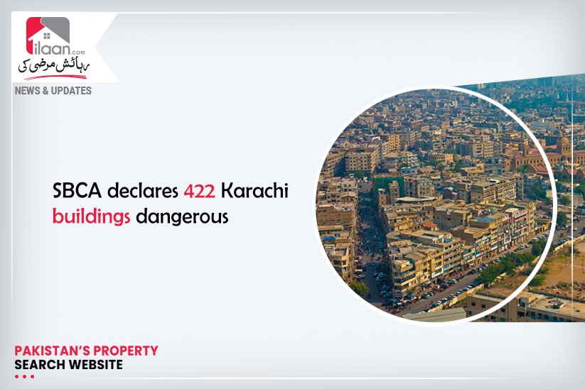 SBCA declares 422 Karachi buildings dangerous