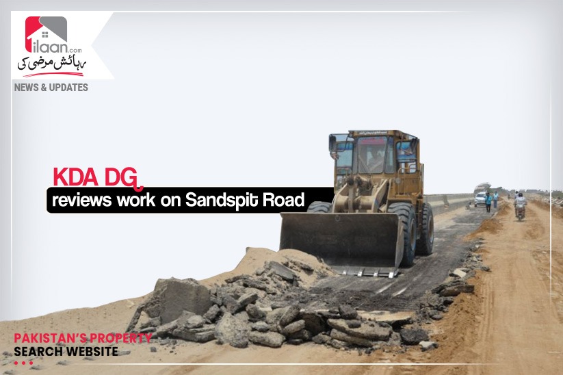 KDA DG reviews work on Sandspit Road 