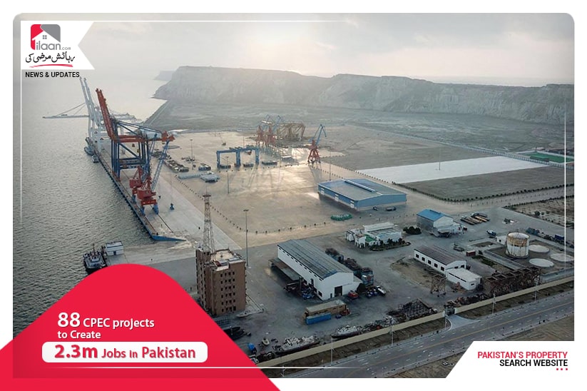 88 CPEC projects to create 2.3m jobs in Pakistan
