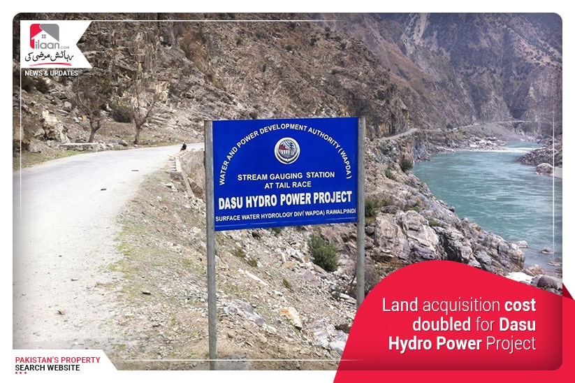 Land acquisition cost doubled for Dasu Hydro Power Project
