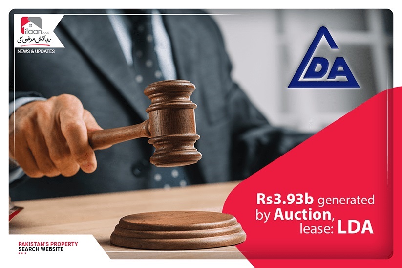 Rs3.93b generated by auction, lease: LDA