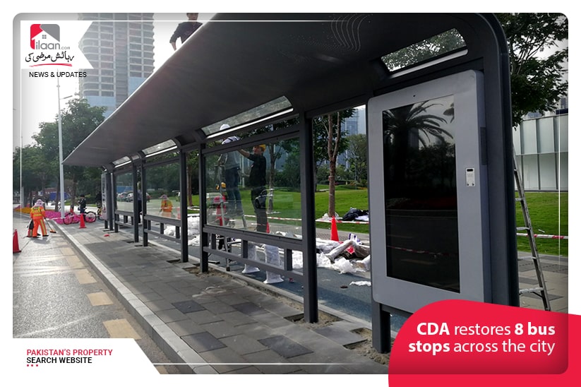 CDA restores 8 bus stops across the city