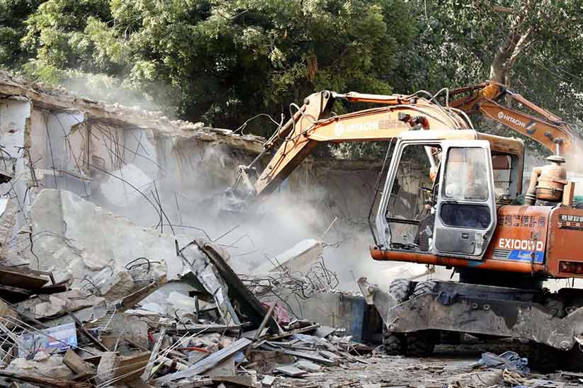 Nearly 100 Houses Demolished as an Act of Encroachment for Circular Railway Project