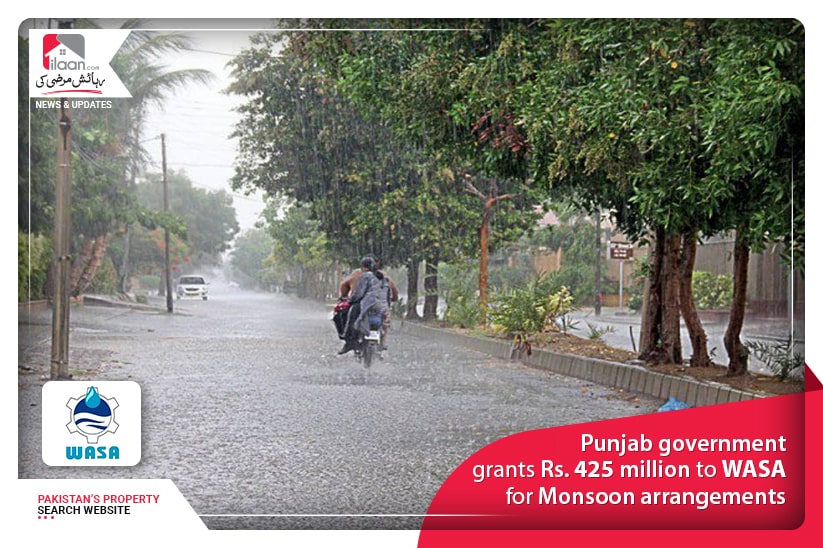 Punjab government grants Rs. 425 million to WASA for Monsoon arrangements