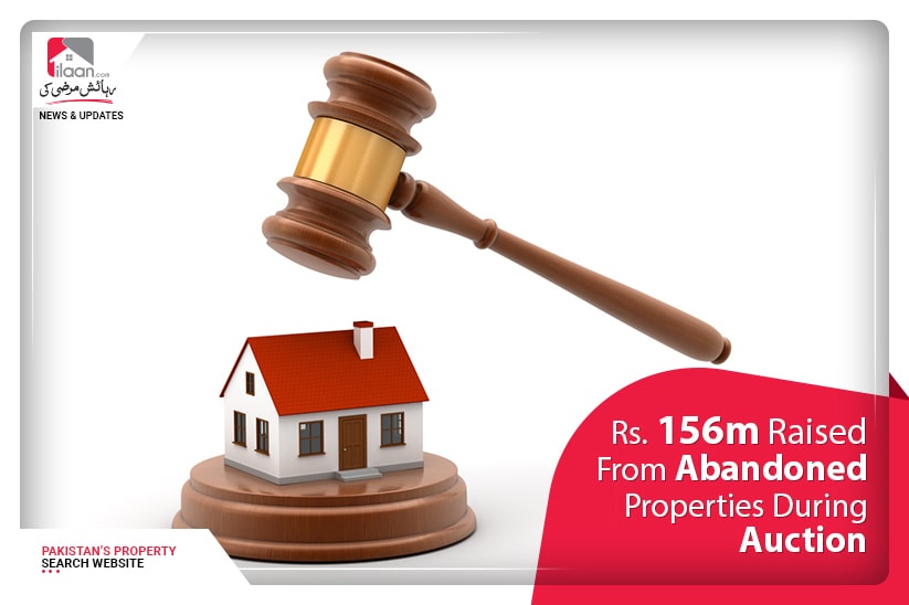Rs. 156m raised from abandoned properties during auction 
