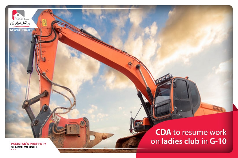 CDA to resume work on Ladies club in G-10