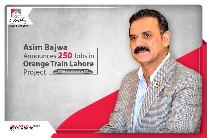 Asim Bajwa announces 250 jobs in Orange Train Lahore project