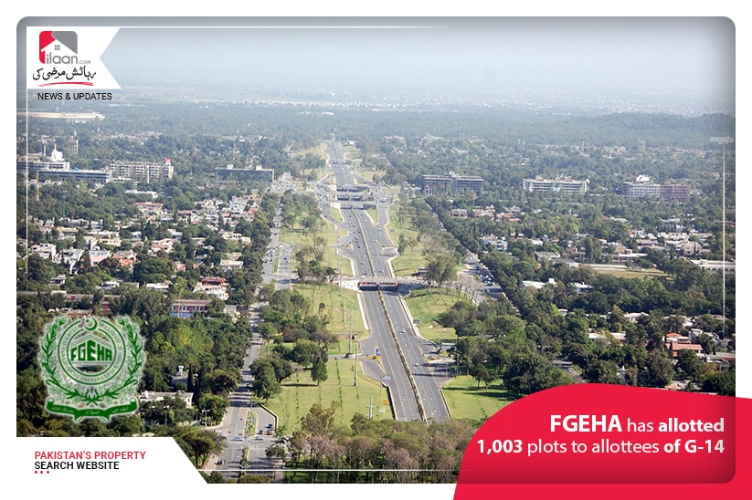 FGEHA has allotted 1,003 plots to allottees of G-14