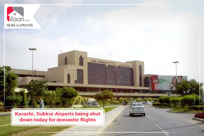 Karachi, Sukkur Airports being shut down today for domestic flights