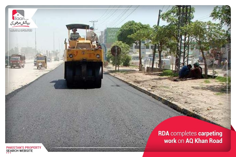 RDA completes carpeting work on AQ Khan Road