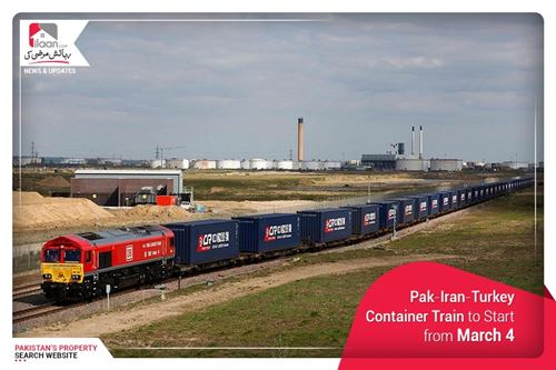 Pak-Iran-Turkey Container Train to Start from March 4