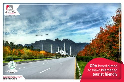 CDA board aimed to make Islamabad tourist friendly