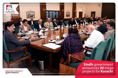 Sindh government announces 20 mega projects for Karachi