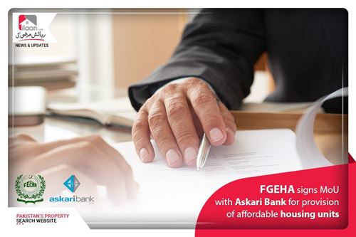 FGEHA signs MoU with Askari Bank for Provision of affordable Housing Units