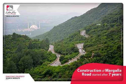 Work Upon Margalla Road Construction Started After Seven Years