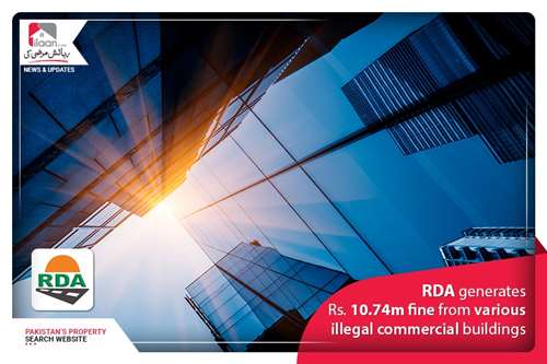 RDA generates Rs. 10.74m fine from various illegal commercial buildings