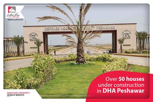 Over 50 houses under construction in DHA Peshawar