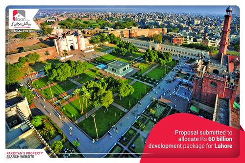 Proposal submitted to allocate Rs 60 billion development package for Lahore