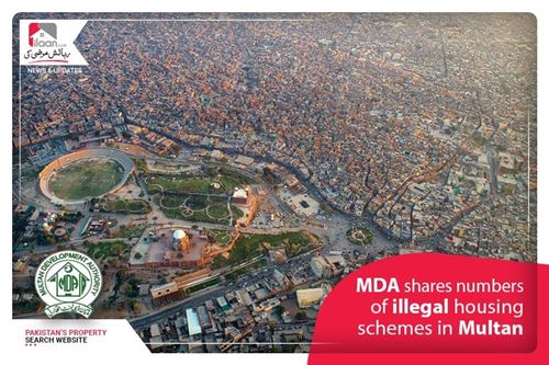 MDA shares numbers of illegal housing schemes in Multan