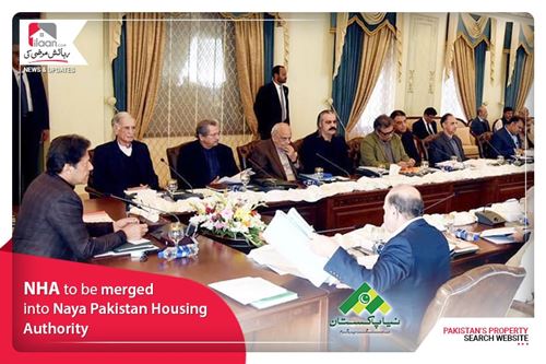 NHA to be merged into Naya Pakistan Housing Authority
