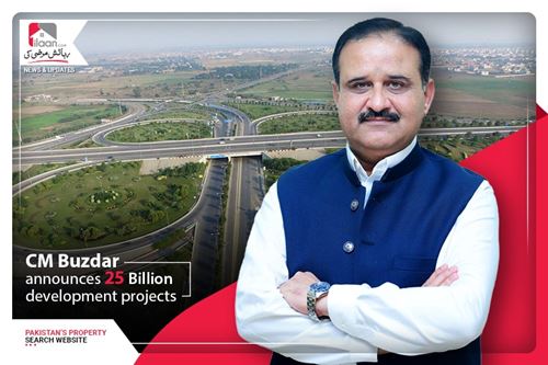 CM Buzdar announces 25 Billion development projects