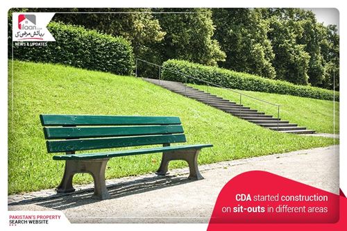 CDA started construction on sit-outs in different areas