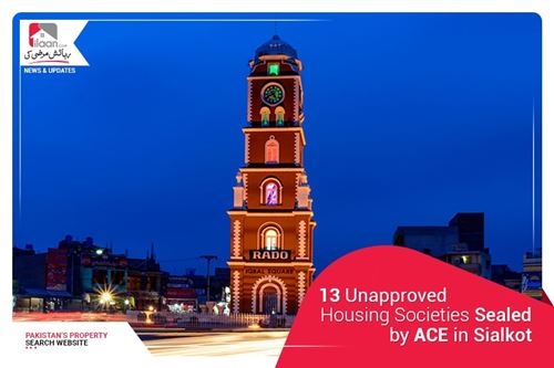 13 Unapproved Housing Societies Sealed by ACE