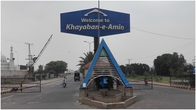 Khyaban - e - amin Location & Division