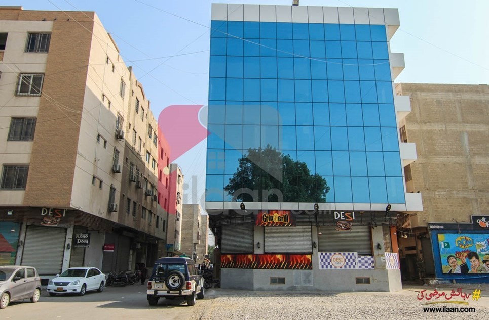 100 ( square yard ) office for sale ( basement + ground + fourth floor ) in Saba Avenue, Phase 6, DHA, Karachi
