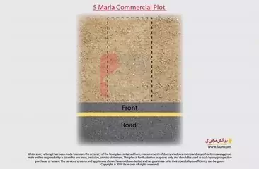 5 marla commercial plot for sale in Ghaznavi Block, Bahria Town, Lahore