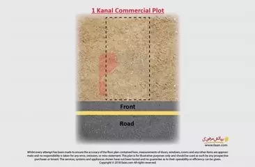 1 kanal commercial plot for sale near Ring Road, Lahore