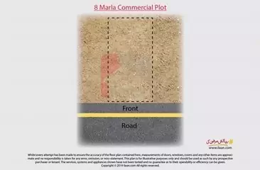 8 marla commercial plot for sale on Bedian Road, Lahore