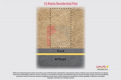 10 marla plot for sale in Phase 1, Golf View Residencia, Bahria Town, Lahore
