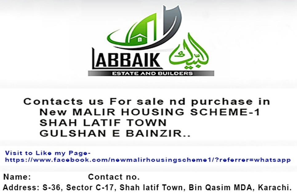 400 ( square yard ) plot for sale in Sector 11, MDA, Karachi ( Link Road Facing )