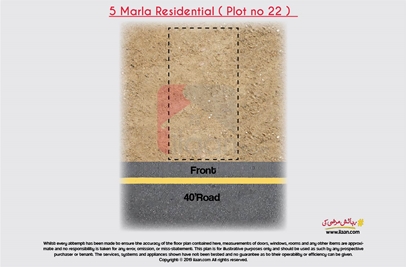 5 marla plot ( Plot no 22 ) for sale in Rose Garden, Bahria Town, Lahore