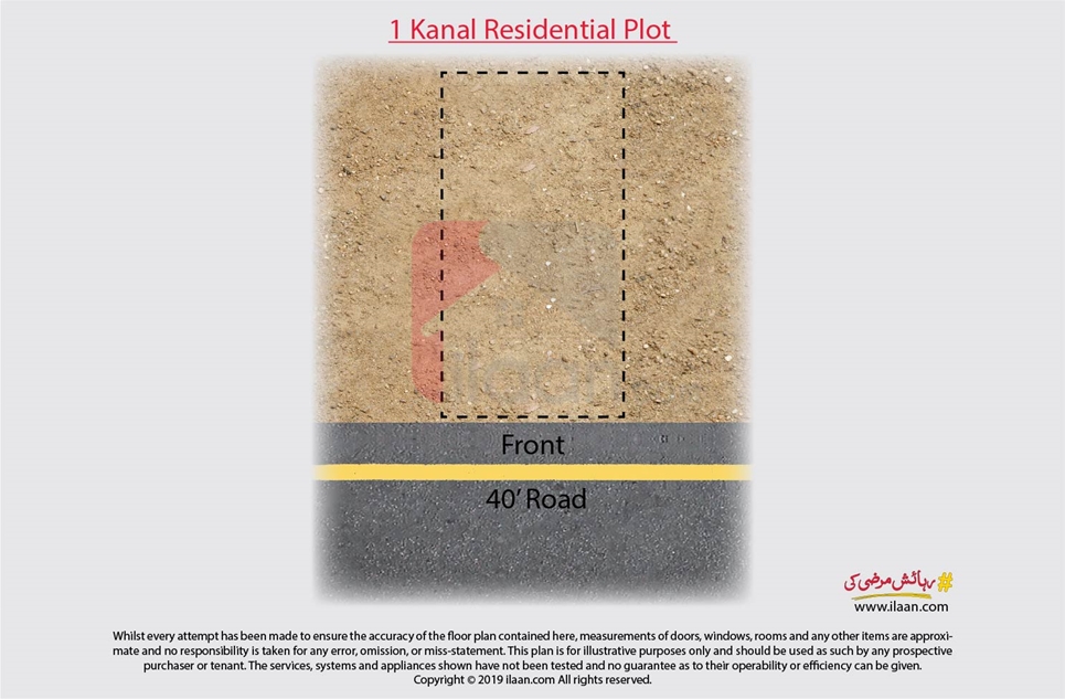 1 kanal plot for sale in Gulbahar Block, Sector C, Bahria Town, Lahore