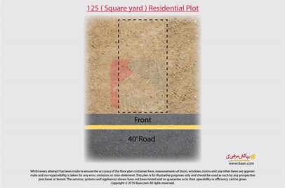 125 ( square yard ) plot for sale in Precinct 15, Bahria Town, Karachi