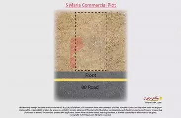 5 marla commercial plot for sale in Block C, Al-Kabir Town, Lahore