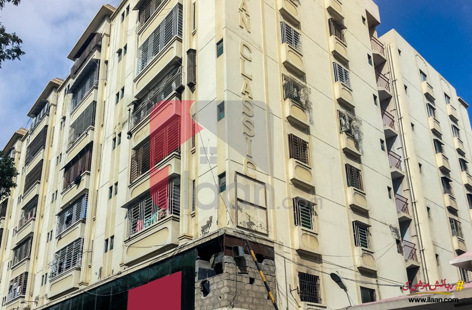 1350 ( sq.ft ) apartment for sale ( fourth floor ) in Farhan Classic, Block 13, Gulistan-e-Johar, Karachi