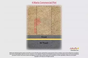 4 marla commercial plot for sale in Executive Block, Sector D, Omega Residencia, Lahore