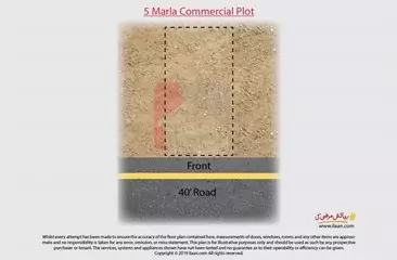 5 marla commercial plot for sale in Executive Block, Sector D, Omega Residencia, Lahore