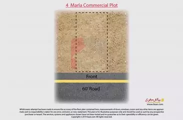 4 marla commercial plot on file for sale in DHA, Gujranwala
