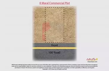 8 marla commercial plot for sale in Block Z, Phase 8, DHA, Lahore