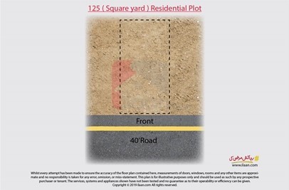 125 ( square yard ) plot for sale in Precinct 26, Bahria Town, Karachi